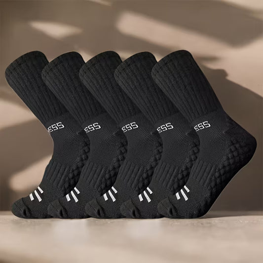 5-Pair Sport Socks – Bold Branding, Athletic Fit